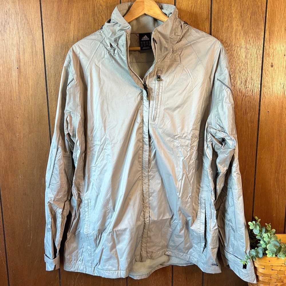Vintage Adidas Lightweight Hooded Windbreaker Jacket Mens XL Gorpcore Athletic